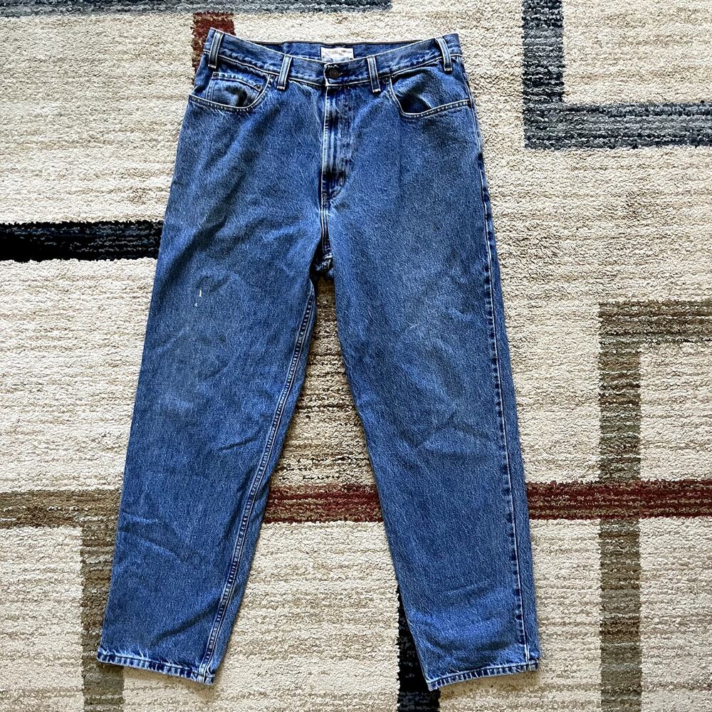Old Navy Y2K Baggy High Rise Vintage Mid Wash Jeans Skater Straight Leg 34